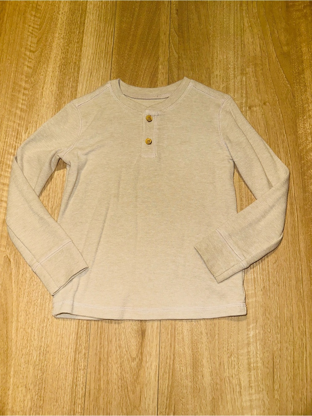 Jumping Beans Boys  Henley Thermal Long Sleeve Top
